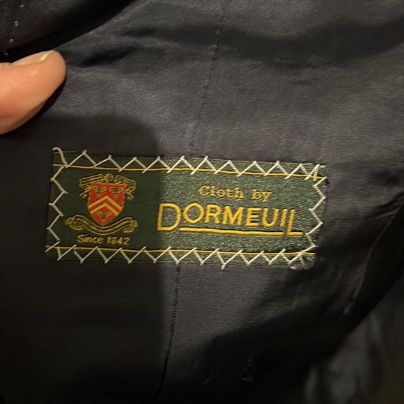 Men’s excellent condition black custom wool suit 44R - Picture 4 of 6